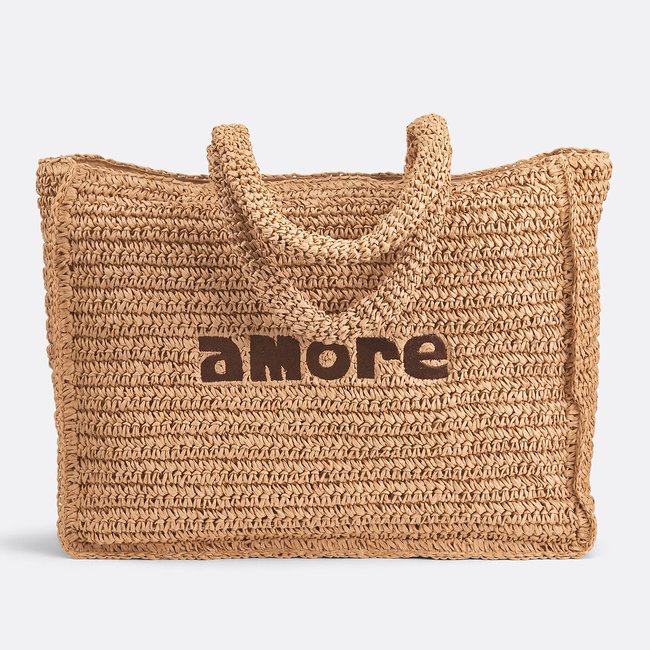 Woven Straw Tote Bag, natural, LA REDOUTE COLLECTIONS