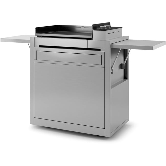 Chariot Plancha CH PIF 60 en inox fermé compatible plancha Premium 60 inox <span itemprop=