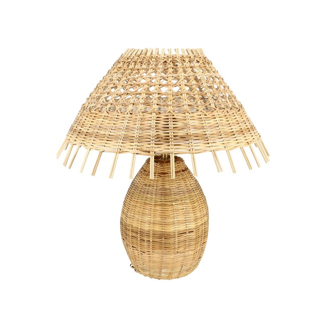 Lampe à poser en rotin Couleur naturel <span itemprop=