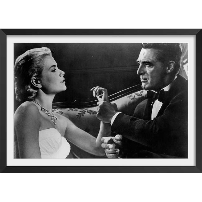 Affiche cinéma - Cary Grant et Grace Kelly La main au collet , 1955 - HEXOA