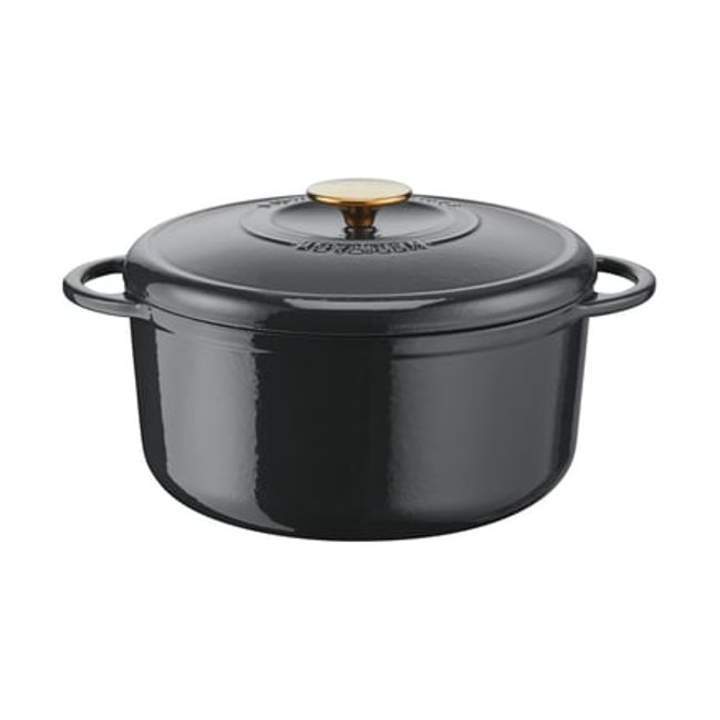 Cocotte Ronde Pierre Gagnaire Acier Ø21 Cm Grise gris <span itemprop=