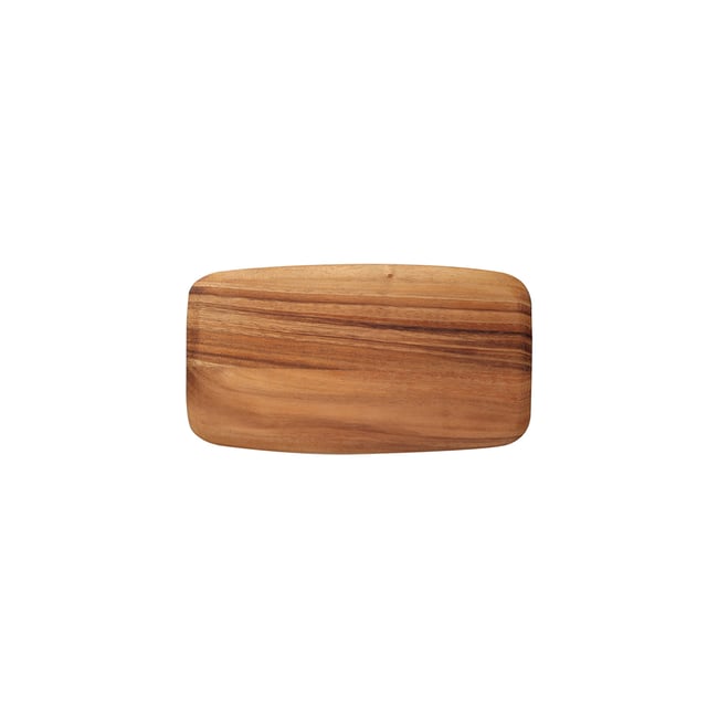 Planche à découper 27x15x1,5 cm en acacia marron <span itemprop=