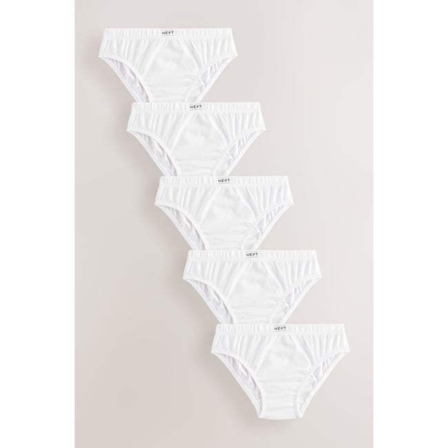 Culotte , lot de 5 blanc <span itemprop=