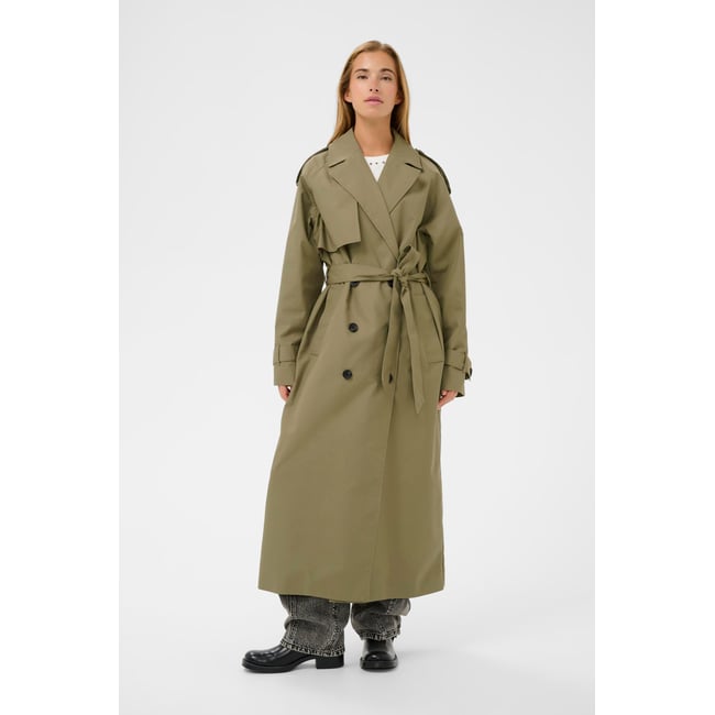 Manteau vert dusky green <span itemprop=
