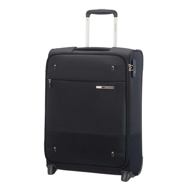 Mala de cabine Base Boost, 55 cm, com 2 rodas, preta, da Samsonite preto <span itemprop=