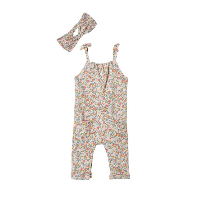 Ensemble combinaison et bandeau  en molleton - VERTBAUDET