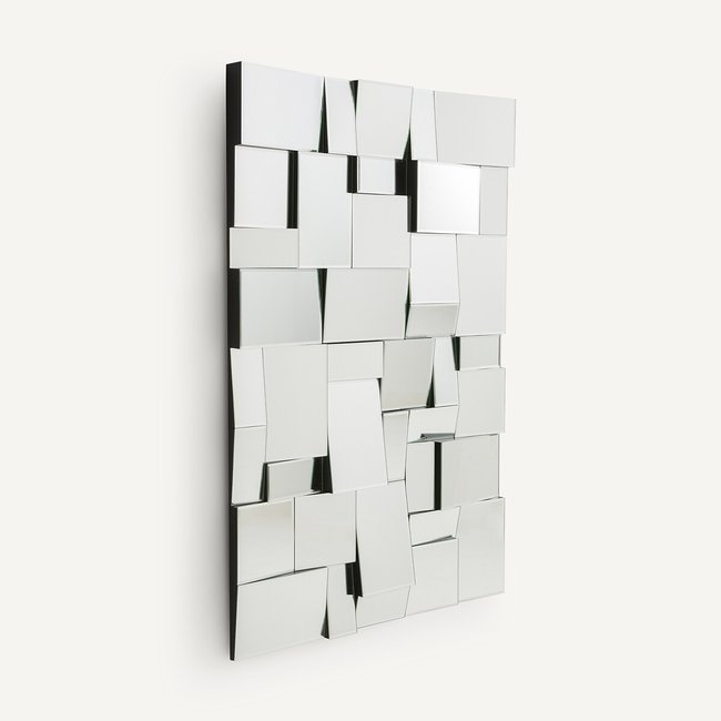 Miroir géométrique H120cm, Lusito Couleur argent <span itemprop=