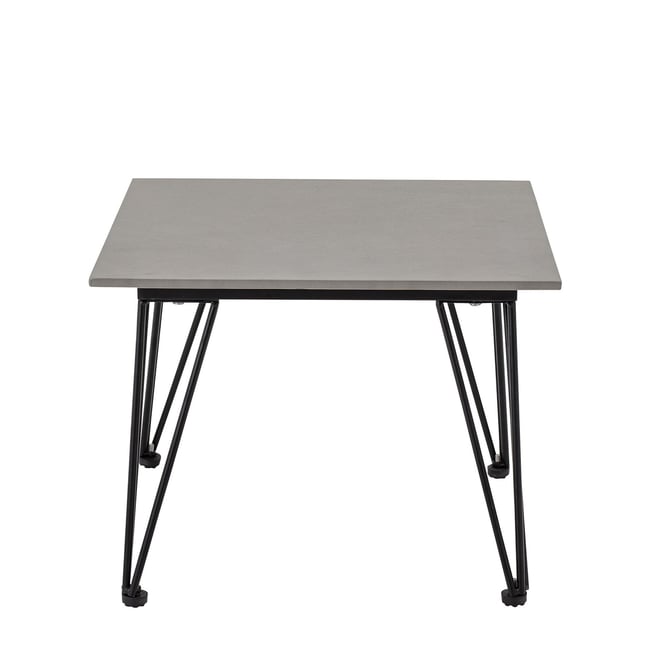Table basse en béton carré Mundo Couleur gris <span itemprop=