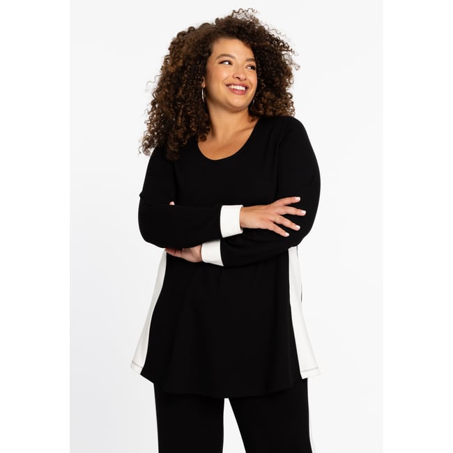 Tunique avec manches longues noir <span itemprop=
