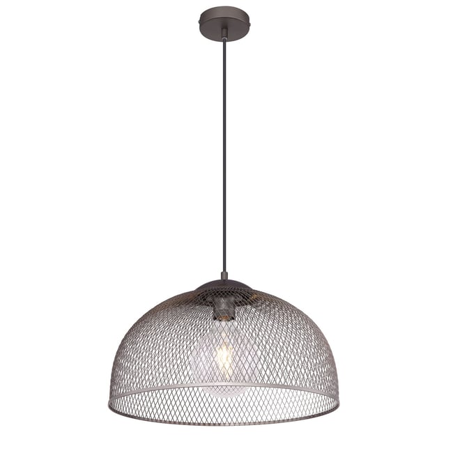 Suspension en métal tressé design vintage MONIGA Couleur gris foncé <span itemprop=