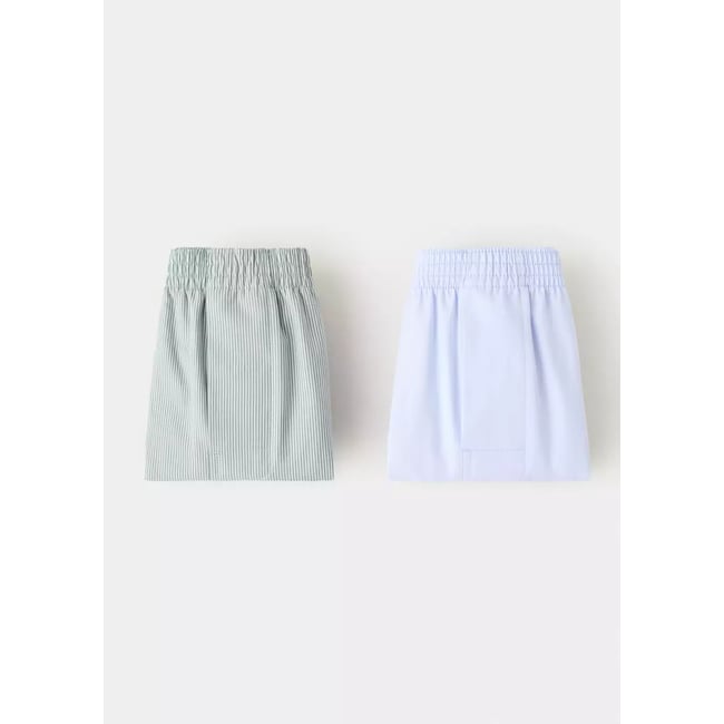Lot 2 boxers motifs différents Couleur vert pastel <span itemprop=