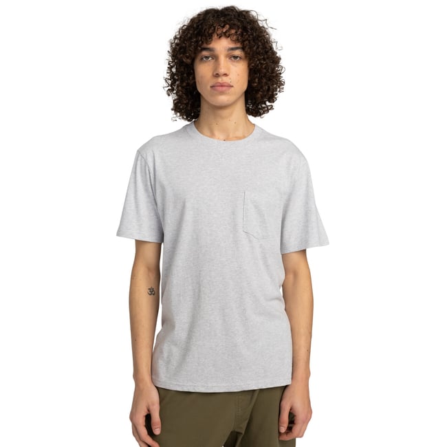 T-shirt à manches courtes à poche ICON gris mid grey heather <span itemprop=