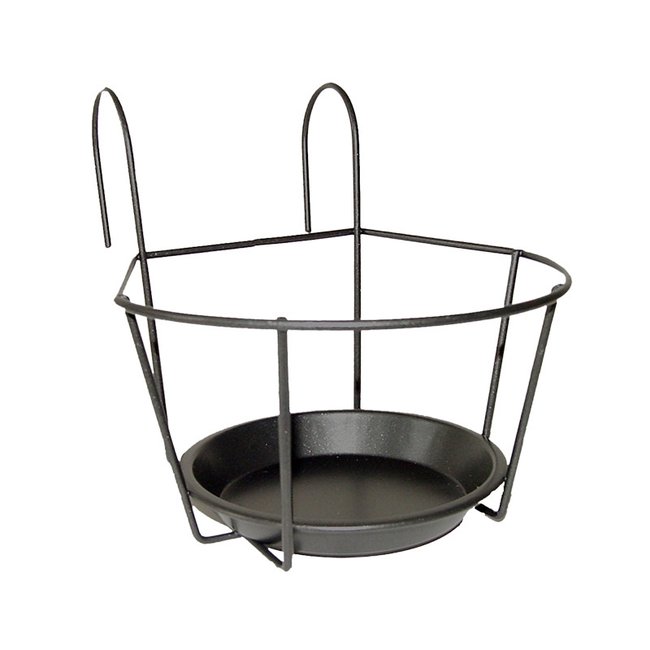 Support pot rond pour balcon 11cm - ESSCHERT DESIGN