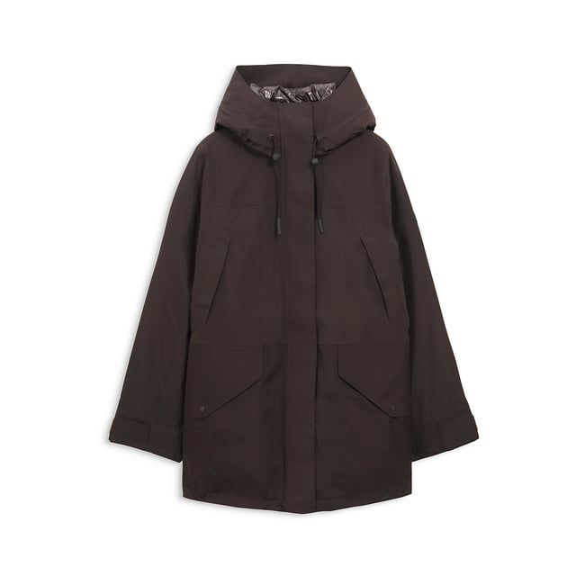 Parka matelassée mi-longue GORE-TEX® & REPREVE® terre <span itemprop=