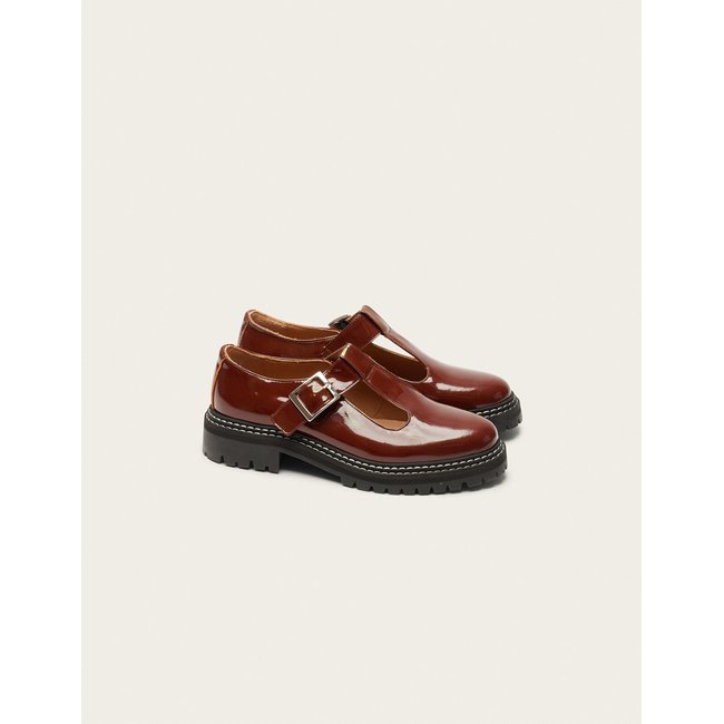Derbies ROMANE noisette <span itemprop=