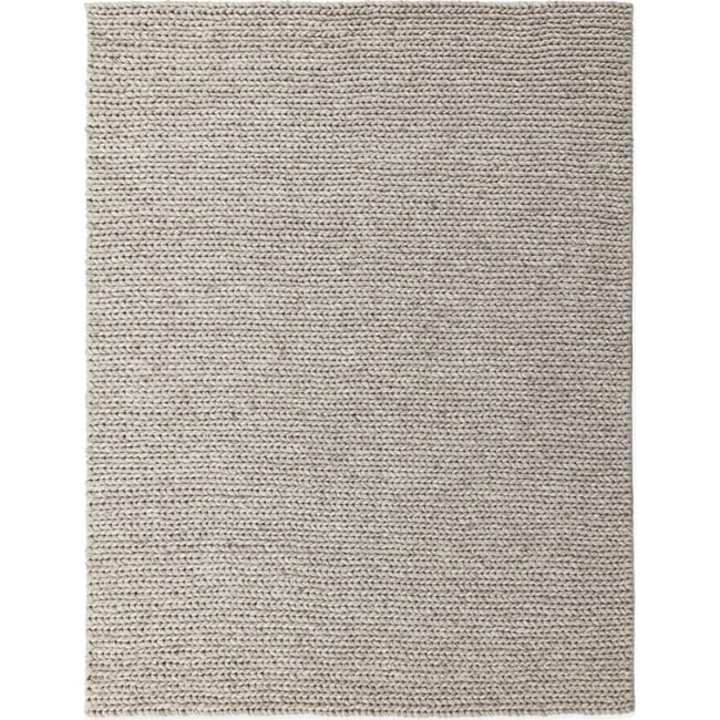 Tapis en laine tricotée Couleur gris <span itemprop=