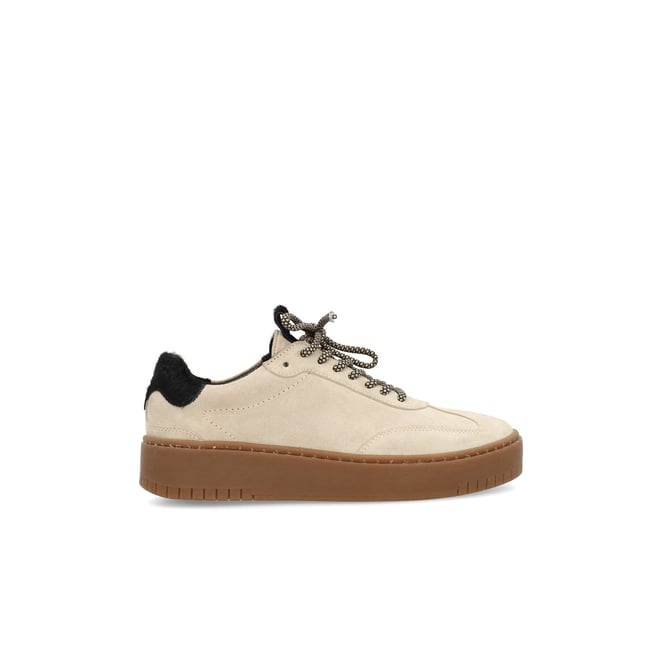 Baskets en daim beige <span itemprop=