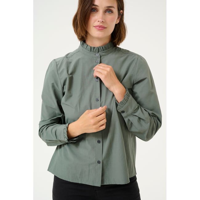 Chemise Femme Manches Longues BETTY BARCLAY - Taille 42 - Blanc - Coton élasthanne - Occasion Très Bon état