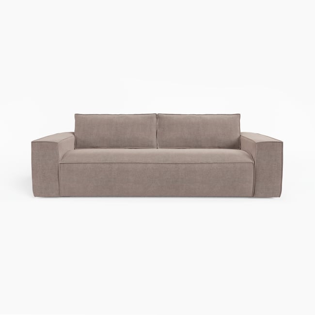 Canapé convertible express 160cm 3 places en velours JOAN - SIA HOME