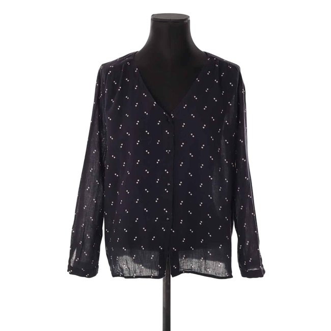 Blouse en coton - Très Bon État noir <span itemprop=