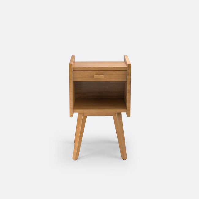 Chevet vintage, Quilda Couleur bois <span itemprop=