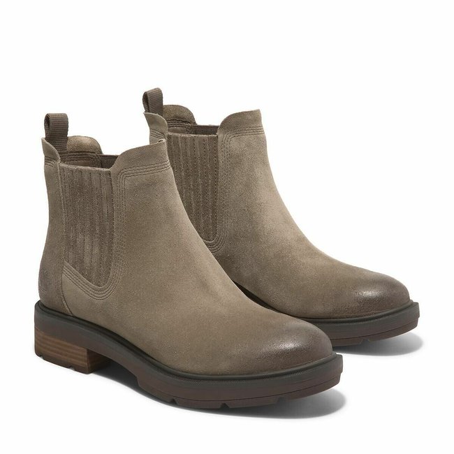 Brimfield Mid Chelsea Boots in Leather, brown, TIMBERLAND