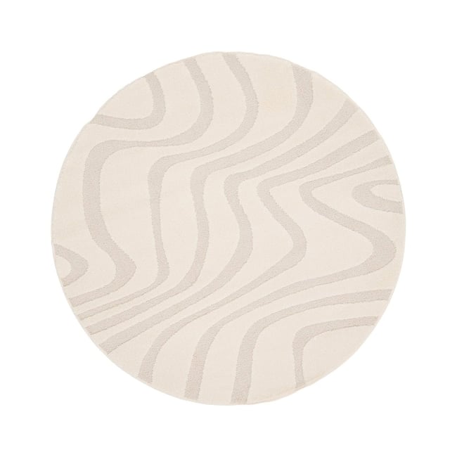 Tapis rond design avec effet relief NAYA - AFK LIVING