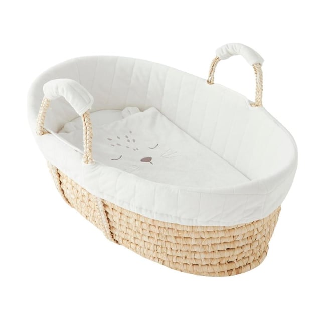 Couffin Babou & Kendi en Veloudoux naturel écru blanc, beige <span itemprop=