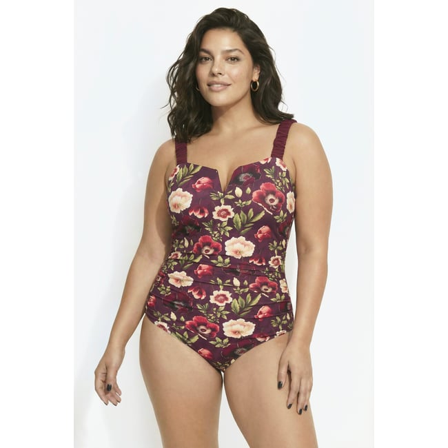 Maillot de bain, bonnets souples raisin <span itemprop=