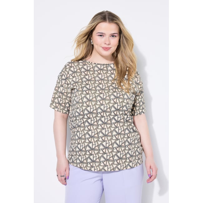 T-shirt oversize, motif graphique beige clair <span itemprop=