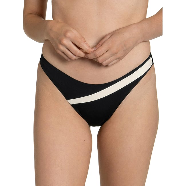 Bas maillot slip de bain échancré Guaraja noir noir <span itemprop=