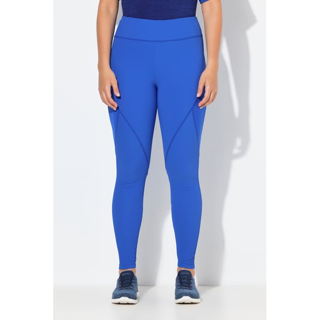 Legging technique en jersey côtelé recyclé bleu roi <span itemprop=