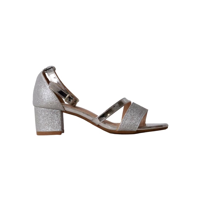 Sandales à Talon silver/argent <span itemprop=