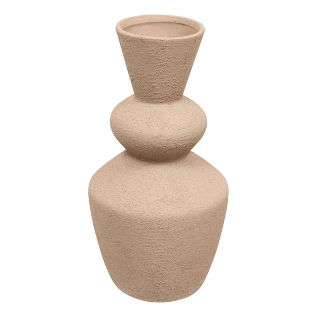 Vase totem grand format en dolomite EZIA Couleur marron <span itemprop=