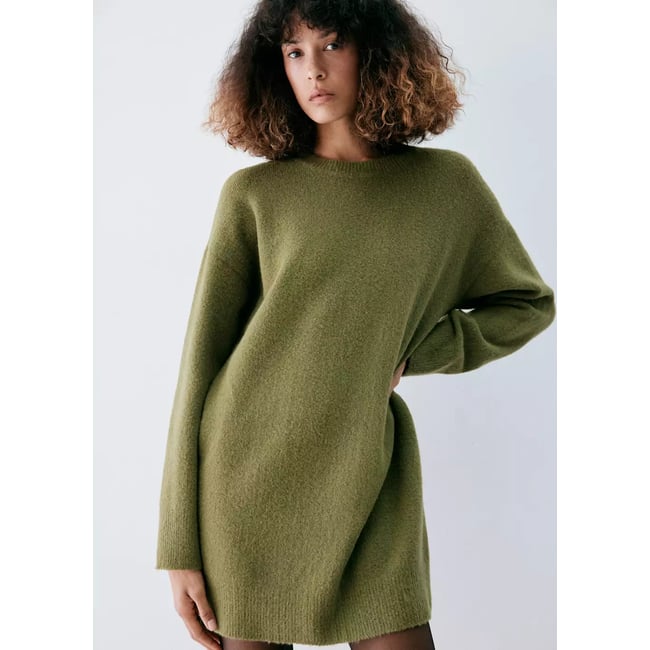 Robe en maille à manches longues - MANGO