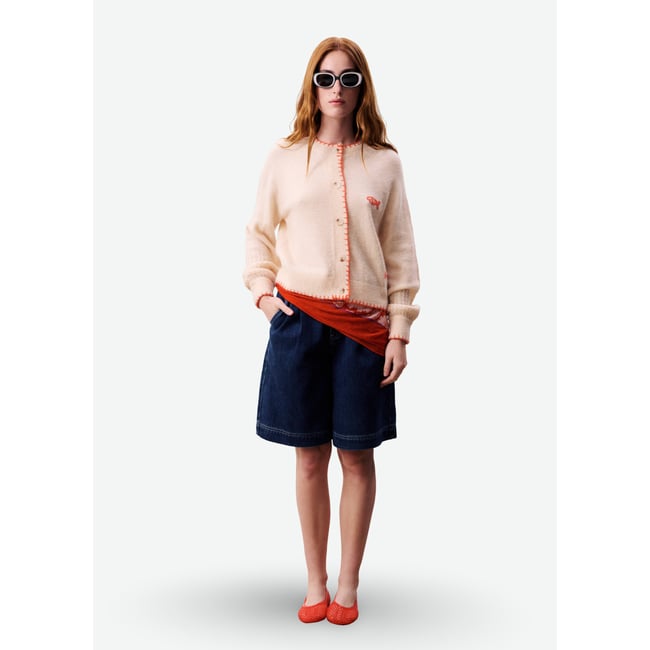 Cardigan MARA beige crème <span itemprop=