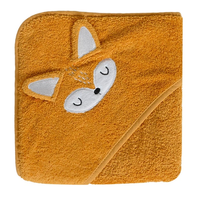 Cape de bain bébé LITTLE FOXY caramel <span itemprop=