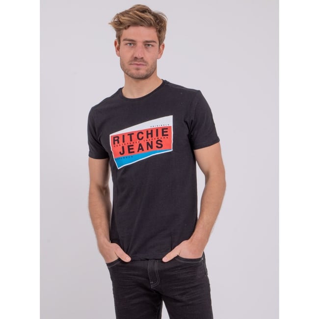 T-shirt Manches Courtes Col Rond Pur Coton Noblake - RITCHIE