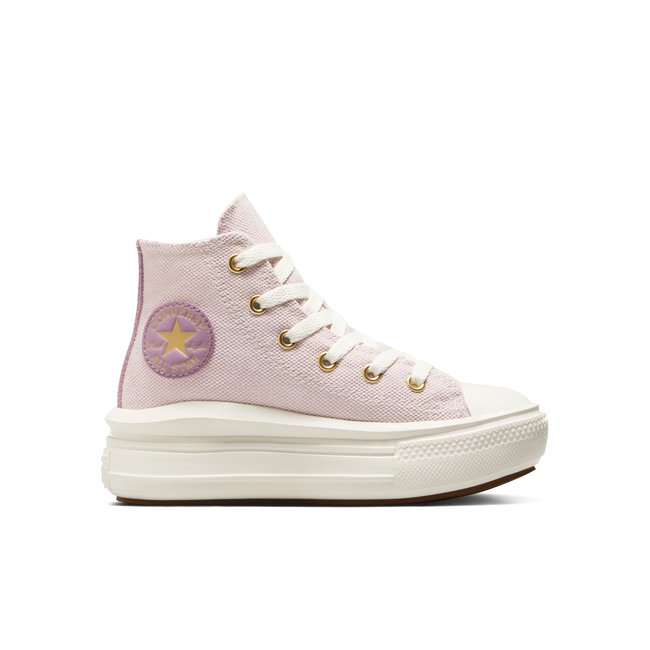Baskets CHUCK TAYLOR ALL STAR MOVE PLATFORM GOLD LUXE violet poussière/écru/or <span itemprop=