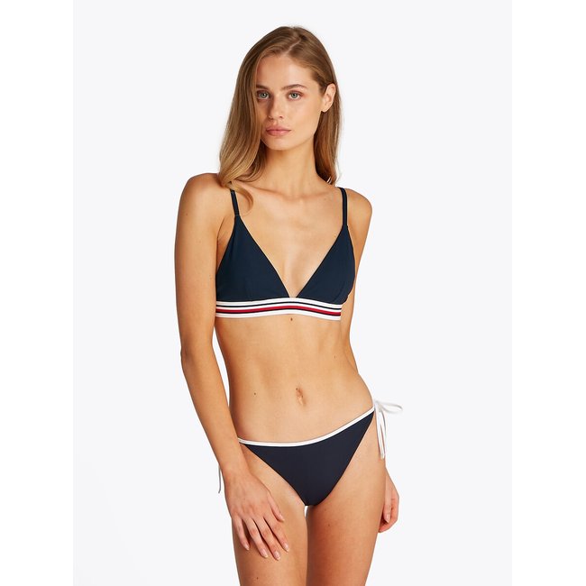 Sujetador de bikini en triángulo TH Global Stripe - TOMMY HILFIGER