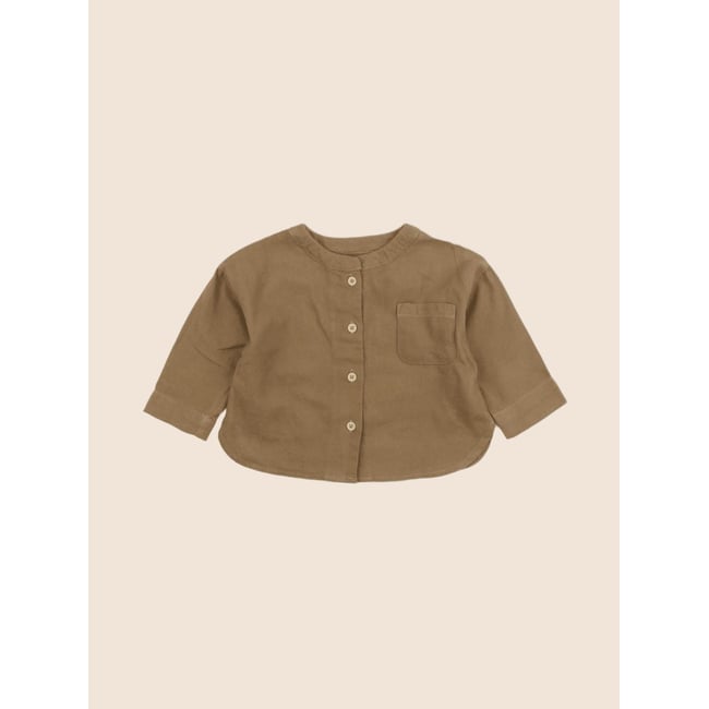 Chemise - Etat satisfaisant marron <span itemprop=