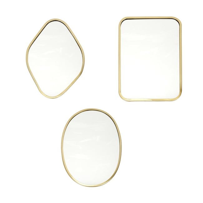 Lot de 3 miroirs contour D Co Couleur v019843 <span itemprop=