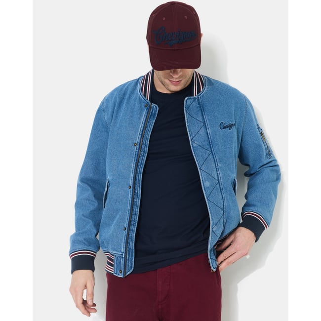Veste en coton DRIFT DENIM gris <span itemprop=
