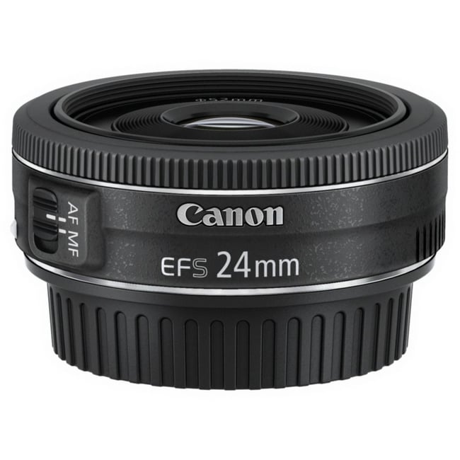 Objectif pour Reflex EF-S 24mm f/2.8 STM noir <span itemprop=