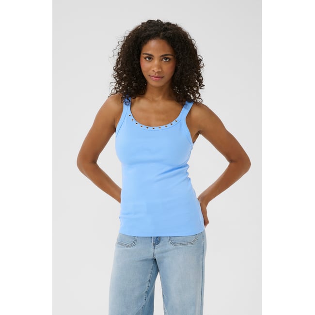 Jersey sans-manches bleu vista blue <span itemprop=