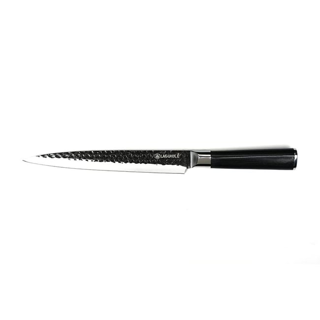 Couteau à trancher noir 34cm avec étui - 