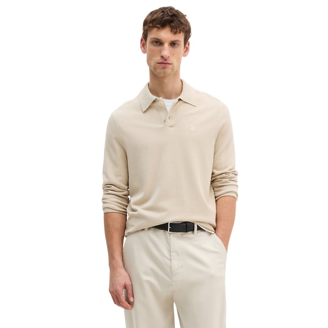 Polo en tricot régulier en coton biologique certifié - MARC O'POLO