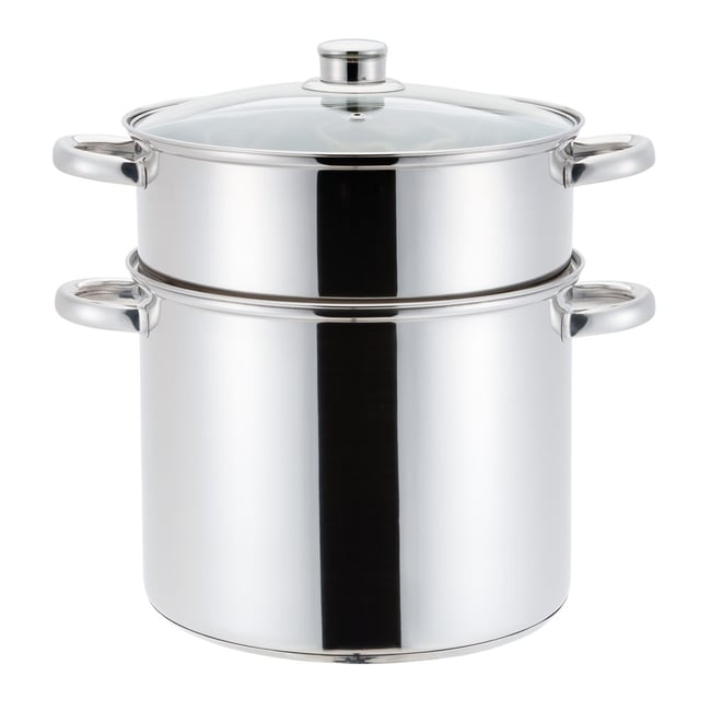 Couscoussier inox 20 cm 4 litres argent / métallique <span itemprop=