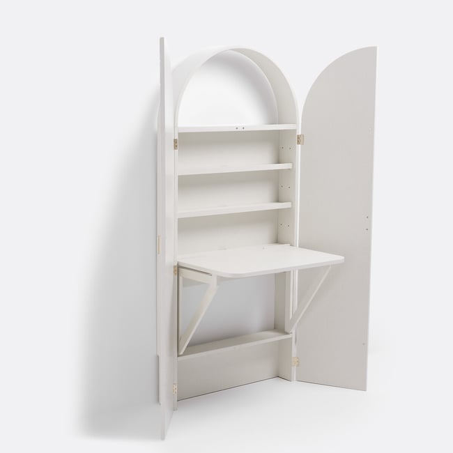 Schreibtischschrank Darla elfenbein <span itemprop=