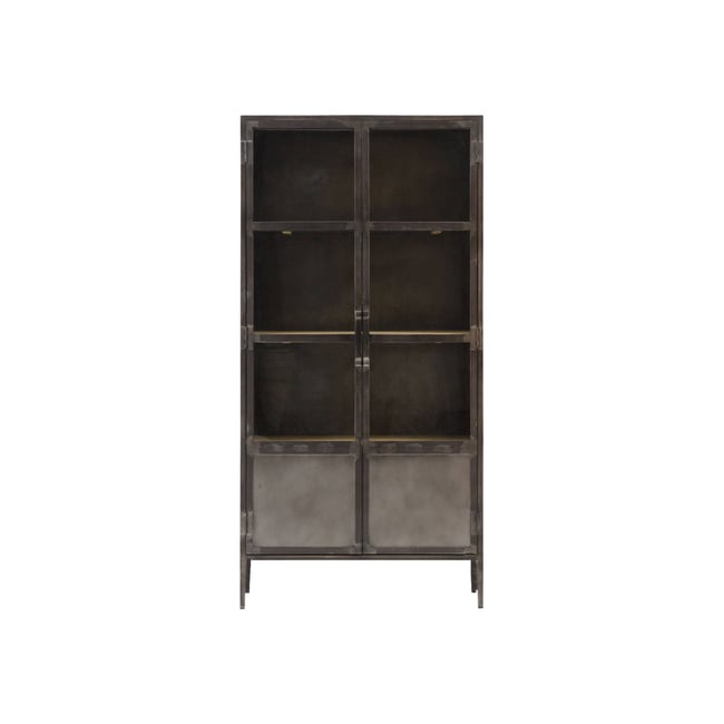 Vitrine haute en métal  LOCKER Couleur noir <span itemprop=